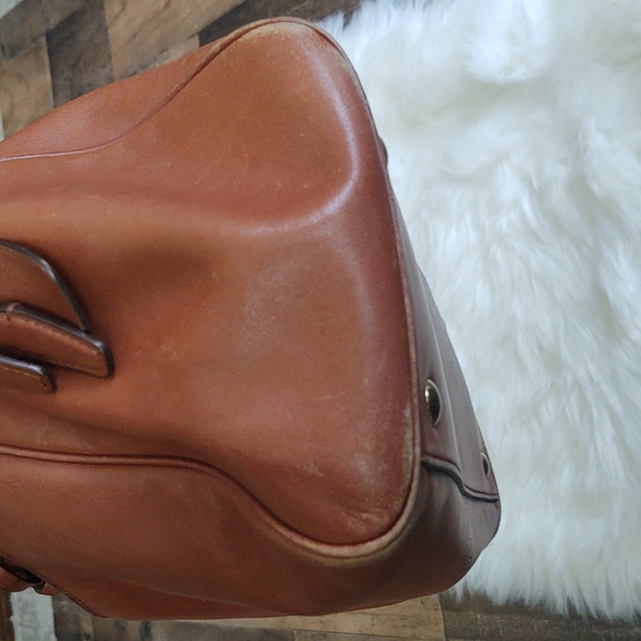 Coach Legacy Haley Leather Top Handle Satchel # 23574 in British Tan - Picture 8 of 17